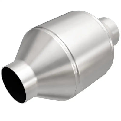 MagnaFlow Conv Univ 2.5in Inlet/Outlet Center/Center Round 3in Body L x 5in W 8.75in Overall - Truck & Automotive