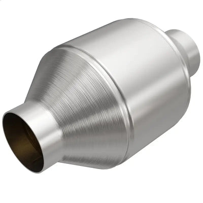 MagnaFlow Conv Univ 2.5in Inlet/Outlet Center/Center Round 3in Body L x 5in W 8.75in Overall - Truck & Automotive