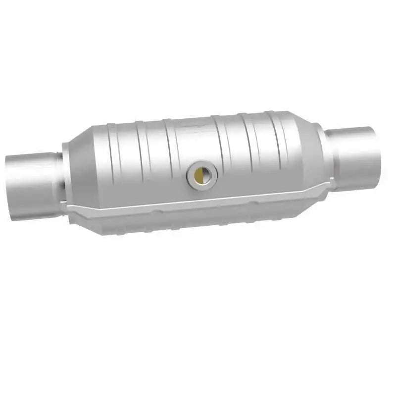 MagnaFlow Conv Univ 2in Inlet/Outlet Center/Center Round 11in Body L x 5.125in W x 15in Overall L 