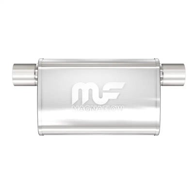 Silver MagnaFlow Muffler in the MagnaFlow Muffler Mag SS 11X4X9 2.5 O/O product