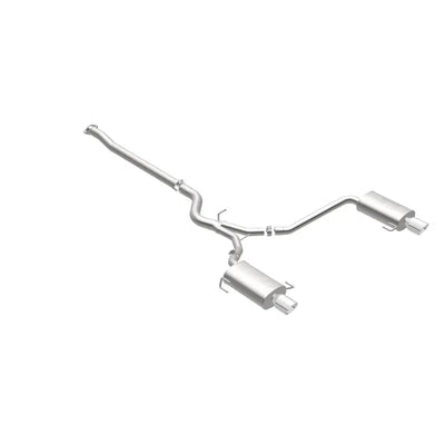 Polished 2-inch MagnaFlow Street Series dual exhaust for Subaru Legacy GT
