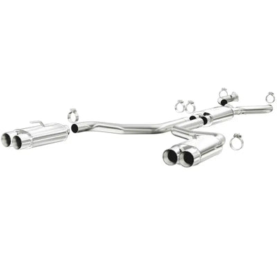 Stainless steel MagnaFlow SYS dual exhaust for Chevy Corvette 92-96 with mufflers and clamps