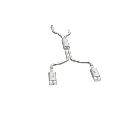 Stainless steel MagnaFlow SYS dual exhaust with mufflers and polished tips for Chevy Corvette