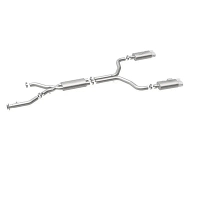 Stainless steel MagnaFlow SYS dual exhaust for Chevy Corvette 92-96 with muffler and resonators