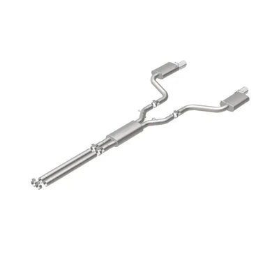 Polished MagnaFlow Street Series dual exhaust for Dodge SRT 6.1 V8