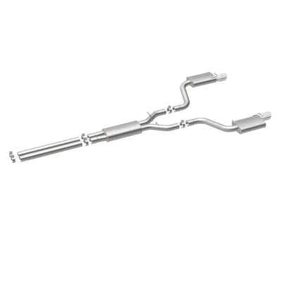 Polished MagnaFlow Street Series dual exhaust for Dodge SRT 6.1 V8