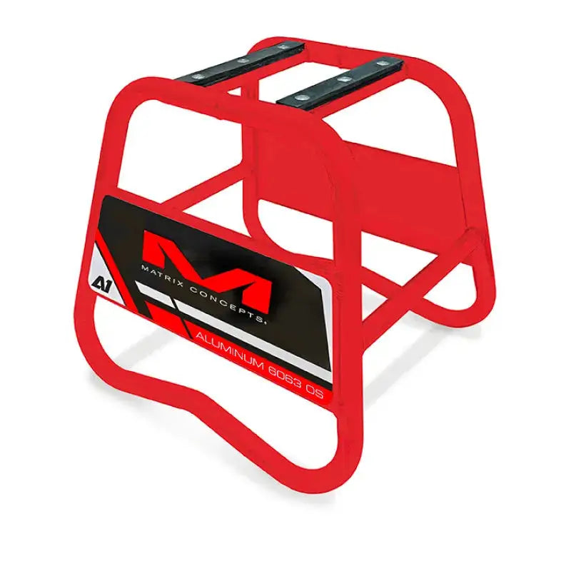 Red Matrix Concepts A1 aluminum stand with 8093 DS bike rack