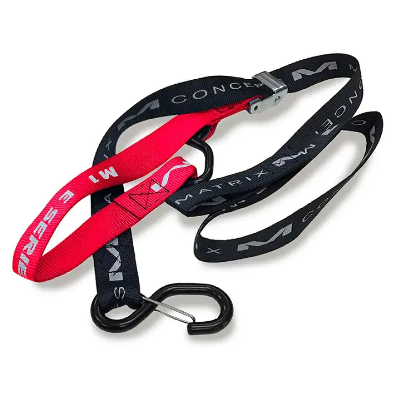 Matrix Concepts E Series 1 Inch Tie Down Set - Red - Truck Bed Accessories