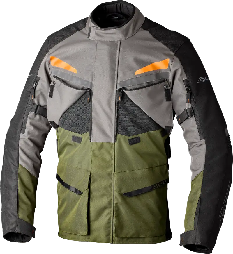 Maverick Evo Ce Jacket Khaki/Grey/Orange Textile Xl - RST
