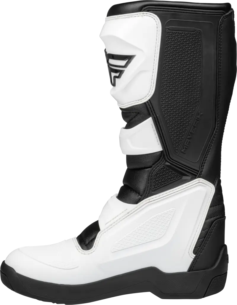 Maverik Lt Boot White/Black Sz 08 - FLY RACING