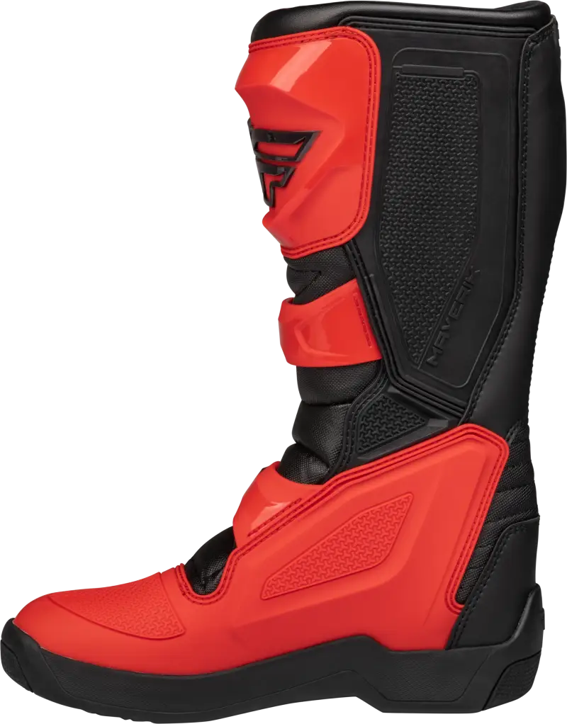 Maverik Lt Boot Red/Black Sz 08 - FLY RACING