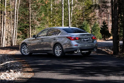 MBRP 16-22 Infiniti Q50 3.0L RWD/AWD 3in Cat-Back Dual Split Rear Street Version T304 - Truck & Automotive