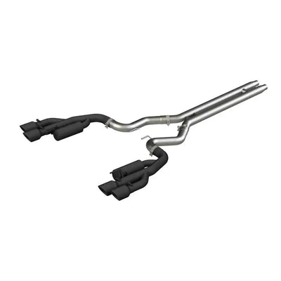 MBRP 18-19 Ford Mustang GT 5.0 3in Cat Back Quad Tip Race Version - Black - RV and Auto Parts