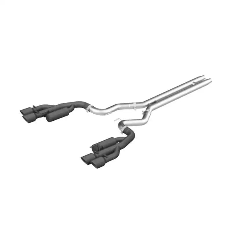 MBRP MBRP 18-19 Ford Mustang GT 5.0 3in Cat Back Quad Tip Race Version - Black