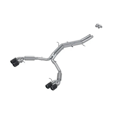 MBRP 18-21 Audi S5 Coupe/S4 Sedan T304 SS 2.5in Cat-Back Quad Rear Exit Exhaust - Carbon Fiber Tips - Truck & Automotive