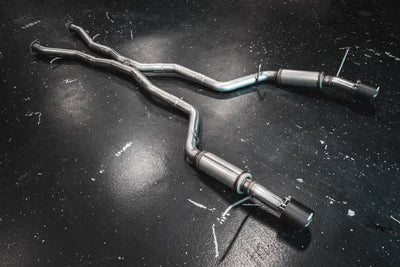 MBRP 18-23 Dodge Durango SRT 6.4L Armor Lite AL Steel 3in Cat Back Exhaust Dual Rear Exit w/ SS Tips - Truck &