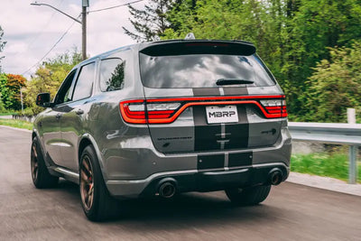 MBRP 18-23 Dodge Durango SRT 6.4L Armor Lite AL Steel 3in Cat Back Exhaust Dual Rear Exit w/ SS Tips - Truck &