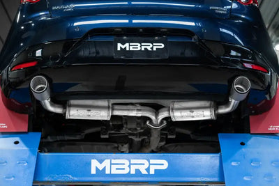 MBRP 19-23 Mazda 3 Hatchback T304SS 2.5in Axle-Back Dual Rear Exit w/Carbon Fiber Tips - Truck & Automotive