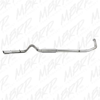 MBRP 1999-2003 Ford Excursion 7.3L Turbo Back Single Side Exhaust System, XP Series, Stainless Steel