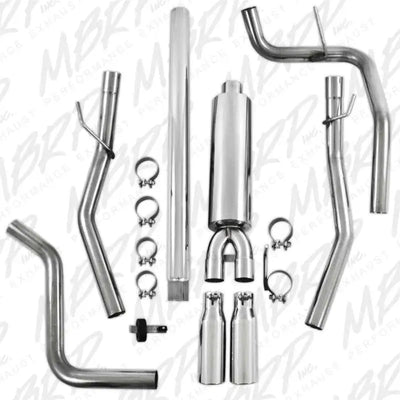 MBRP 2004-2008 Ford F150 4.6/5.4L EC/CC-SB Cat Back Dual Split Rear - RV and Auto Parts