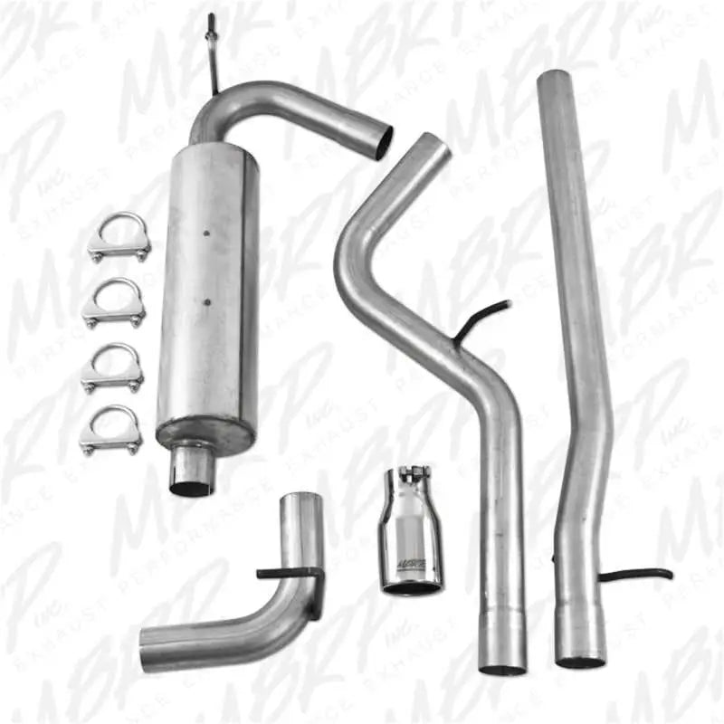 MBRP 2007-2009 Jeep Wrangler 4dr 3.8L V6 Cat Back Single - RV and Auto Parts