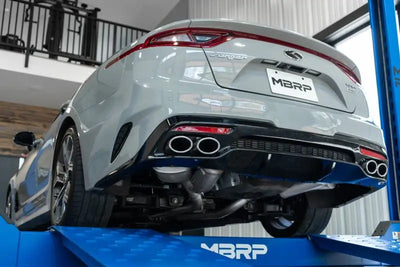 MBRP 2018 + Kia Stinger 3.3L RWD/AWD 2.5in Cat Back Dual Rear Exit w/o Tips - Truck & Automotive