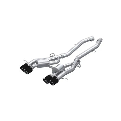 MBRP 2021 + BMW M3/M4 3in Axle Back Dual Rear Exit w/ T304 SS Carbon Fiber Tips - Truck & Automotive