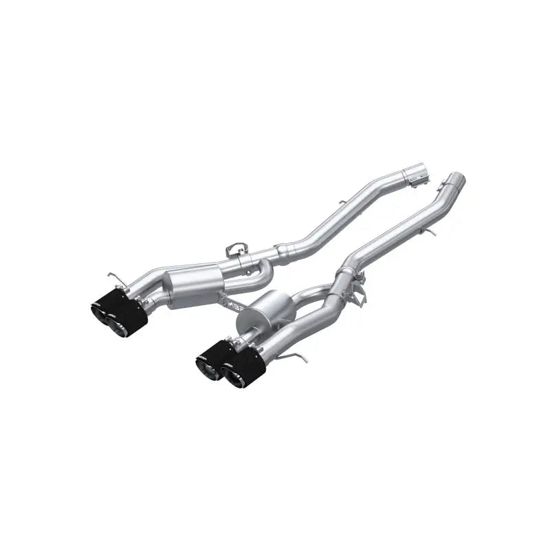 MBRP 2021 + BMW M3/M4 3in Axle Back Dual Rear Exit w/ T304 SS Carbon Fiber Tips - Truck & Automotive