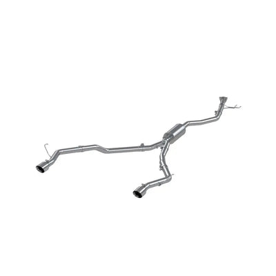 MBRP 21-22 Honda Ridgeline Aluminized Steel 2.5in Cat-Back - Dual Split Rear Exit - Truck & Automotive