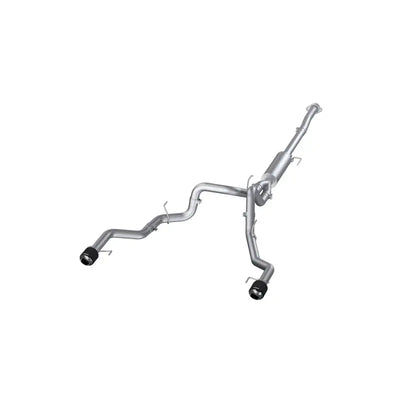 MBRP 22-23 Ford F150 T304 5in OD Carbon Fiber Tip Dual Rear Exit 3in Cat Back Exhaust - Truck & Automotive