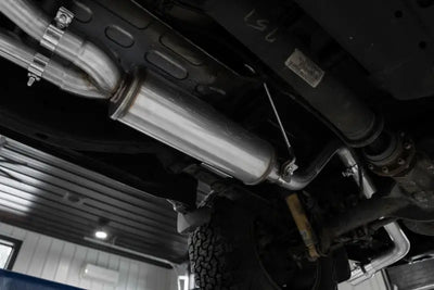 MBRP 22-23 Nissan Frontier 3.8L 3in Tip Cat Back Single Side Exit Street Profile - Aluminized - Truck & Automotive