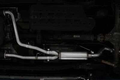 MBRP 22-23 Nissan Frontier 3.8L 3in Tip Cat Back Single Side Exit Street Profile - Aluminized - Truck & Automotive