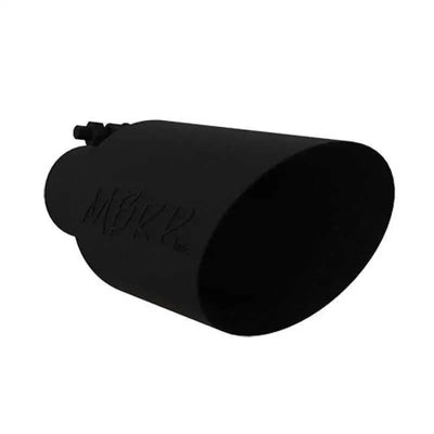 MBRP Universal Dual Wall Angle Rolled End Tip 4-1/2in OD / 2-1/2in Inlet / 11in Length - Black - RV and Auto Parts