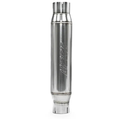 MBRP Universal Resonator 3in Inlet/Outlet, 16in Body, 20in Overall, T304 Stainless Steel.