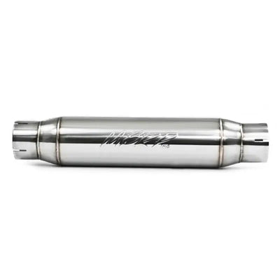 MBRP Universal Resonator 3in Inlet/Outlet 16in Body 20in Overall T304 Stainless Steel Perfcore Design