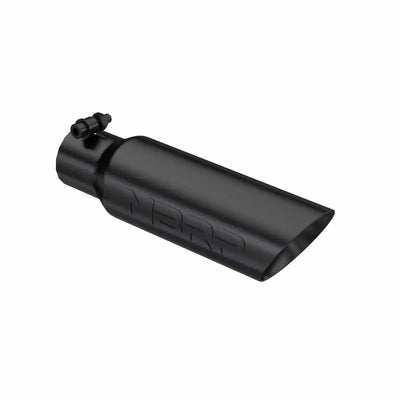 MBRP Universal Tip 3.5 O.D. Dual Wall Angled 2.5 inlet 12 length - Black Finish - RV and Auto Parts