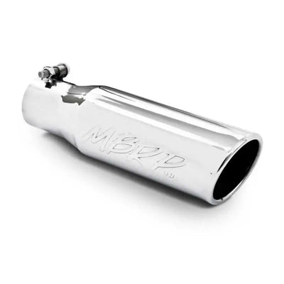 MBRP Universal Tip 3in O.D. Angled Rolled End 2 inlet 10 length - RV and Auto Parts