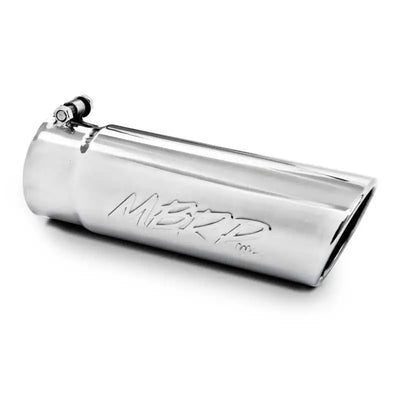 MBRP Universal Tip 4in O.D. Angled Rolled End 3 inlet 10 length - RV and Auto Parts