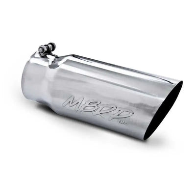MBRP Universal Tip 5 O.D. Angled Single Walled 4 inlet 12 length - RV and Auto Parts