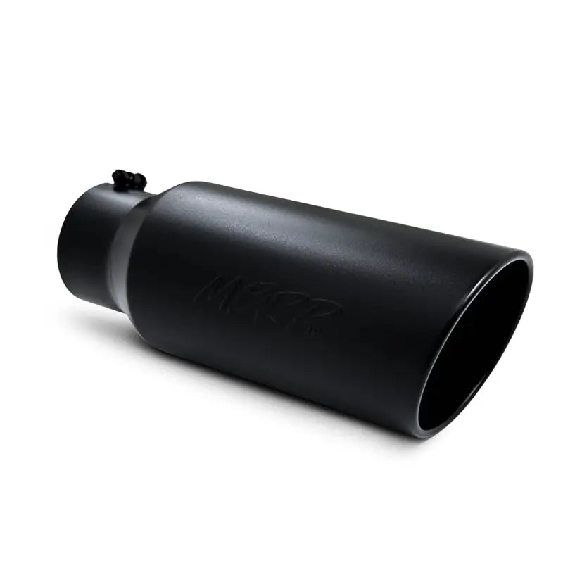MBRP Universal Tip 7in O.D. Rolled End 5in inlet 18in length Black - Truck & Automotive