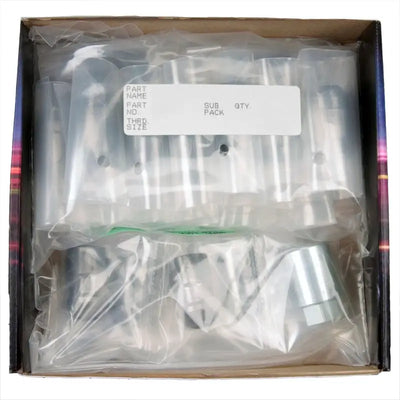 McGard 5 Lug Hex Install Kit w/Locks (Cone Seat Nut / Bulge) M12X1.5 / 3/4 Hex / 1.45in. L - Black - 84538