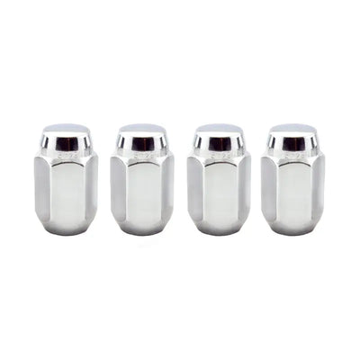 McGard Hex Lug Nut (Cone Seat) 1/2-20 / 13/16 Hex / 1.5in. Length (4-Pack) - Chrome - 64000