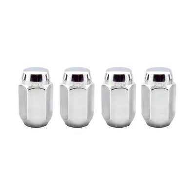 McGard Hex Lug Nut (Cone Seat) 1/2-20 / 13/16 Hex / 1.5in. Length (4-Pack) - Chrome - 64000