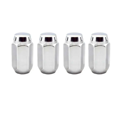 McGard Hex Lug Nut (Cone Seat) 9/16-18 / 7/8 Hex / 1.75in. Length (4-Pack) - Chrome 