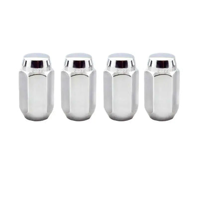 McGard Hex Lug Nut (Cone Seat) 9/16-18 / 7/8 Hex / 1.75in. Length (4-Pack) - Chrome 