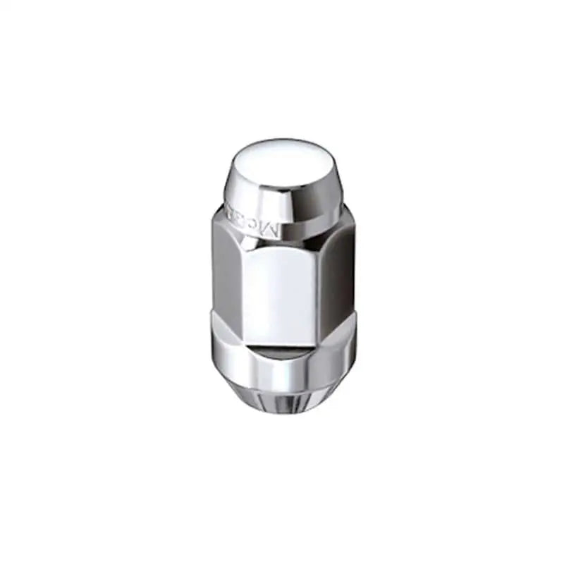 McGard Hex Lug Nut (Cone Seat Bulge Style) M14X1.5 / 22mm Hex / 1.635in. Length (4-Pack) - Chrome 