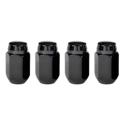 McGard Hex Lug Nut (Cone Seat) M14X1.5 / 22mm Hex / 1.635in. Length (4-Pack) - Black 