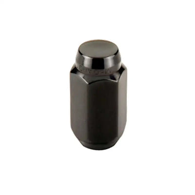 McGard Hex Lug Nut (Cone Seat) M14X1.5 / 22mm Hex / 1.635in. Length (4-Pack) - Black 