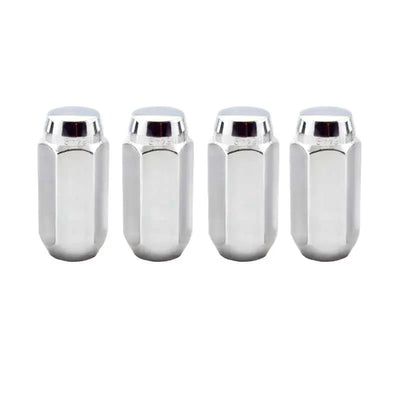 McGard Hex Lug Nut (Cone Seat) M14X1.5 / 22mm Hex / 1.945in. Length (4-Pack) - Chrome 