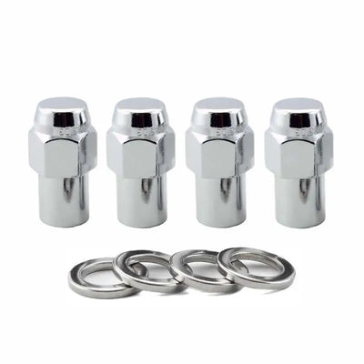 McGard Hex Lug Nut (Reg. Shank - .746in.) 1/2-20 / 13/16 Hex / 1.65in. Length (4-Pack) - Chrome 